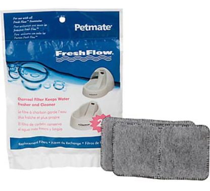 Filtre au charbon pour fontaine Fresh flow Petmate, paquet de 2