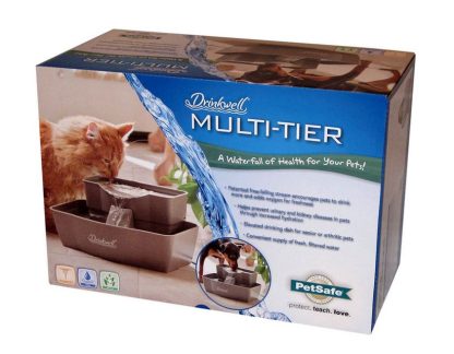 Fontaine pour animaux Multi-Tier Drinkwell Petmate 3 L (100 oz)