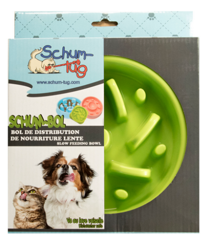 Bol ralentisseur pour animaux fan vert, Schum-tug